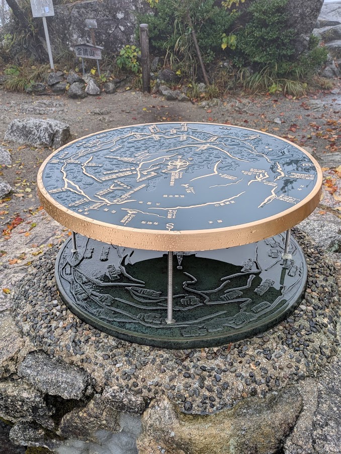 新しい方位盤は古い方位盤の上に乗っかっていた。