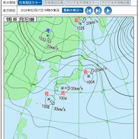 ■今日の一枚:日本の南岸には低気圧が3つも音連れています。雨が降るはずです。もちろん恵みの雨です。